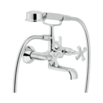 Nobili Carlos Premium Chrome Bathtub Mixer with Shower Set