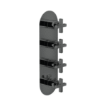 Nobili LIRA Diamond Smoke PVD 4-Way Built-in Thermostatic Shower Mixer