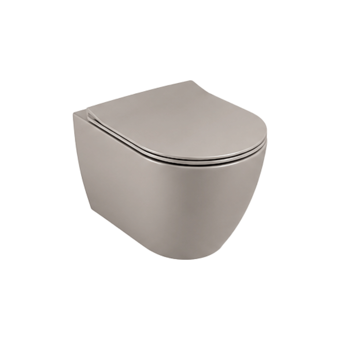 Scarabeo Teorema Twist Colored WC Toilet Pearl 51
